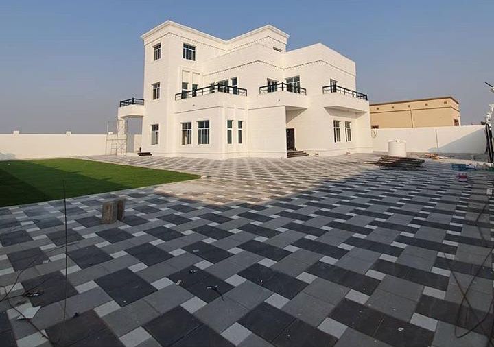 A completed TurfVilla outdoor flooring project in Dubai
