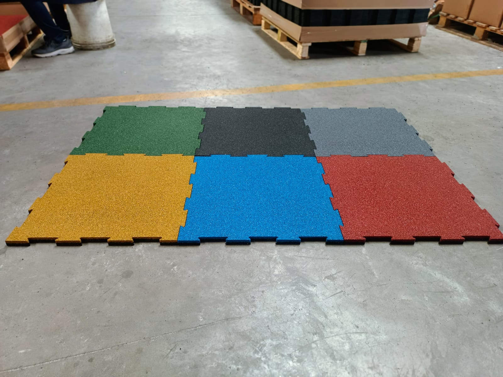 Rubber Tiles project — Gym Flooring