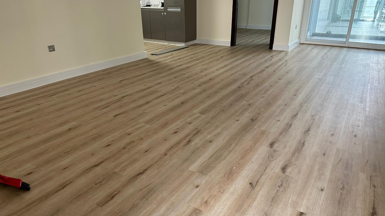 Vinyl Flooring project — Living Room